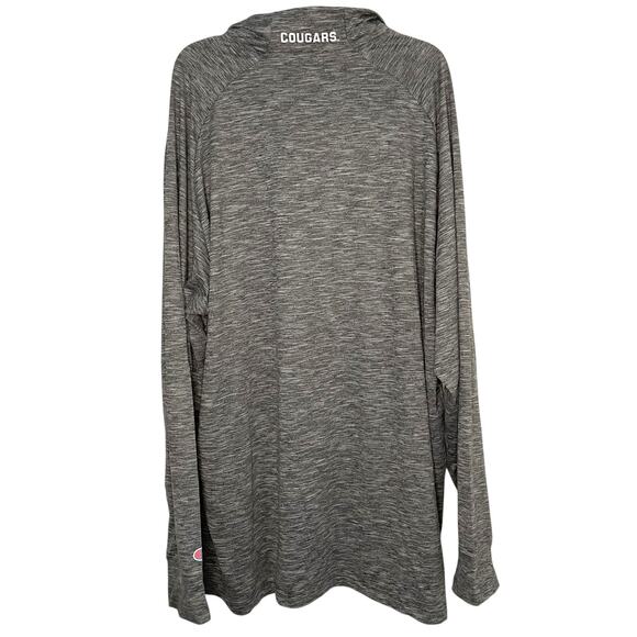 BYU Cougars Men's Champion Long Sleeve XL New Gray Quarter Zip Pullover Athletic - Picture 2 of 8